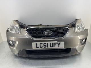 передняя часть (ноускат) Kia Carens 2 поколение 2011, 1.6 л., CRDi, D4FB, дизель, МКПП, серебристый, минивэн, передний привод, правый руль, 86511-1D050, 86350-1D500, 86525-1D050, 86511-1D160, 92101-1D052, 92102-1D052