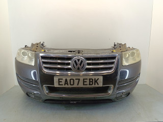 передняя часть (ноускат) Volkswagen Touareg 1 поколение [рестайлинг] 2007, 3.0 л., TDi, BKS, дизель, АКПП, чёрный, внедорожник 5 дв., полный привод, 7L6807217AF, 7L6853651C, 7L6941017BH, 7L6941018BH, 7L0805594R