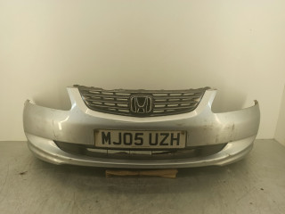 бампер передний Honda Civic 7 поколение [рестайлинг] 2005, 1.6 л., i, D16V1, бензин, 5МКПП, серебристый, хетчбэк 5 дв., передний привод, правый руль, 71101-S6D-E00ZH, 71101S6DE00ZH, 71121-S6D-900ZA