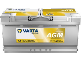 аккумулятор (AKБ) , 105AGM, G14, 605901095J382, 605901095, A4
