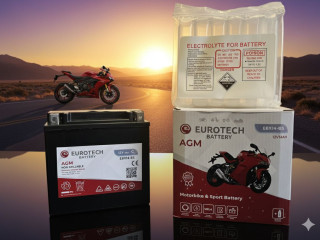 аккумулятор (AKБ) , EBX14-BS, 14AH, 14MOTO, 14AGM, EUROTECH, EBX14-BS