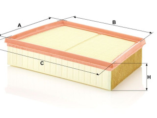 фильтр воздушный Land Rover Range Rover Evoque L551 (2018 - 2026), дизель, LR071942, GJ329601AA, T2H8107, 130778MF529