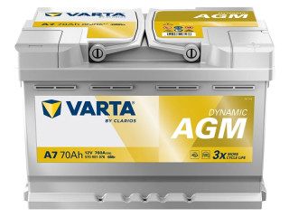аккумулятор (AKБ) , AGM70, 70AGM, 570901076J382, 570901076, E39, A7