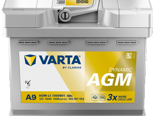 аккумулятор (AKБ) , 50AGM, 550901054J382, 550901054, A9