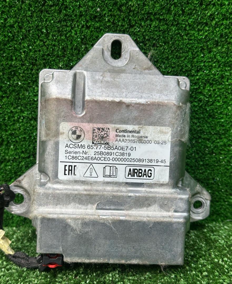 блок AirBag BMW 5 серия G60/G61 2025, 2.0 л., бензин, a90, седан, задний привод, правый руль, 5B5A0E7, 65775B5A0E7 - фото №1