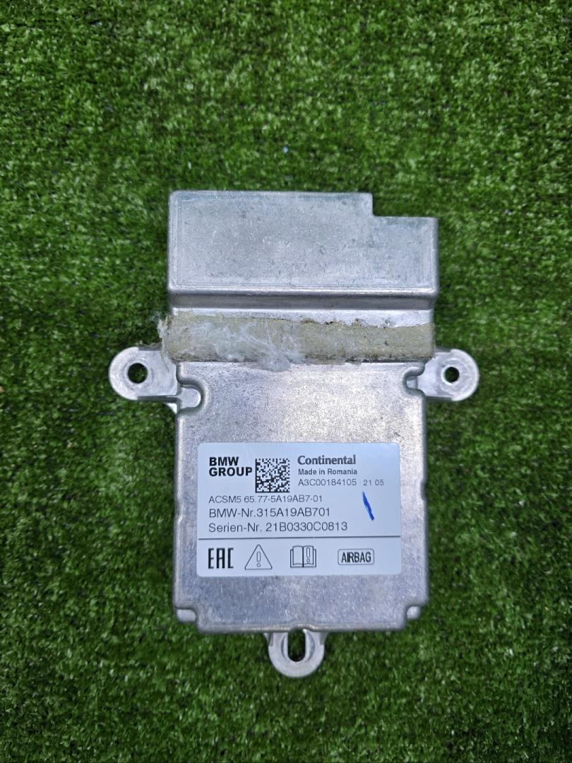 блок AirBag BMW M3 G80/G81 G80 2021, 3.0 л., S58B30A, бензин, МКПП, 475, седан, задний привод, 5A19AB7, 65775A19AB7, ACSM5, A3C001841052105, A3C00184105 - фото №1