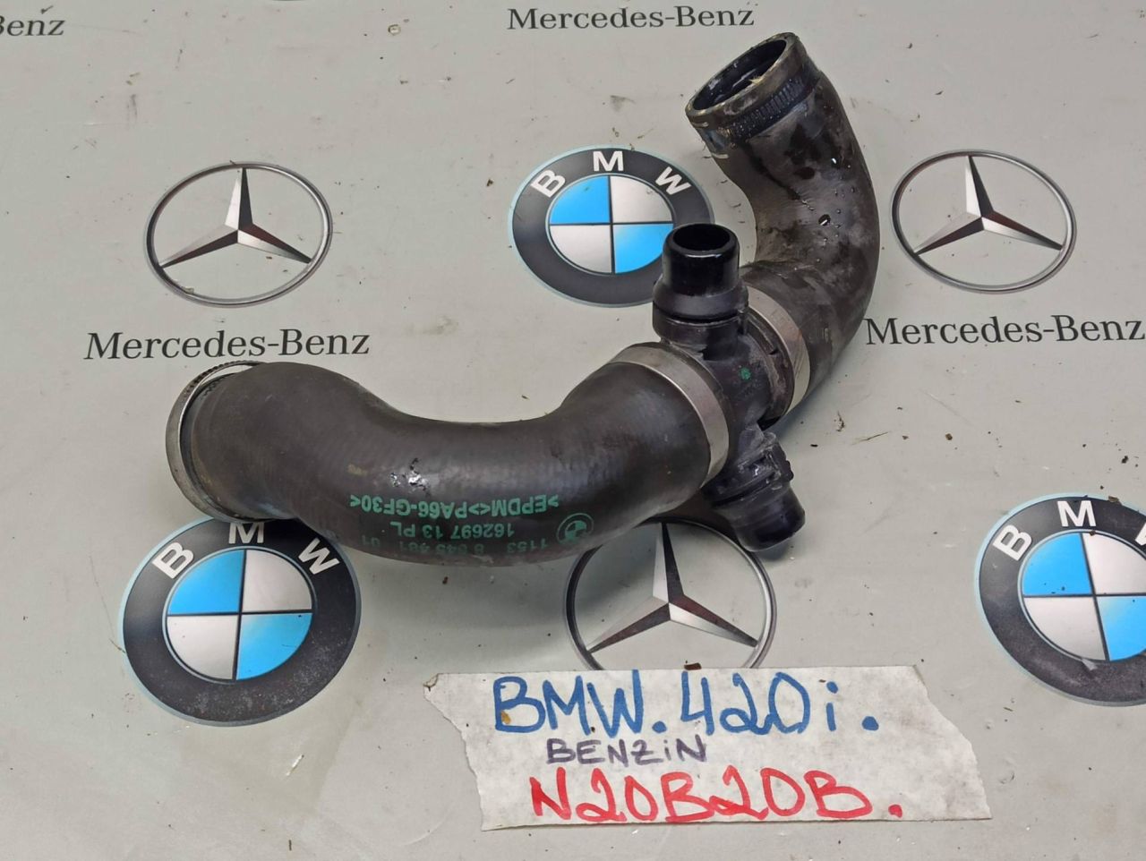 патрубок радиатора BMW 4 серия F32/F33 2014, 2.0 л., бензин, 8645481 - фото №1
