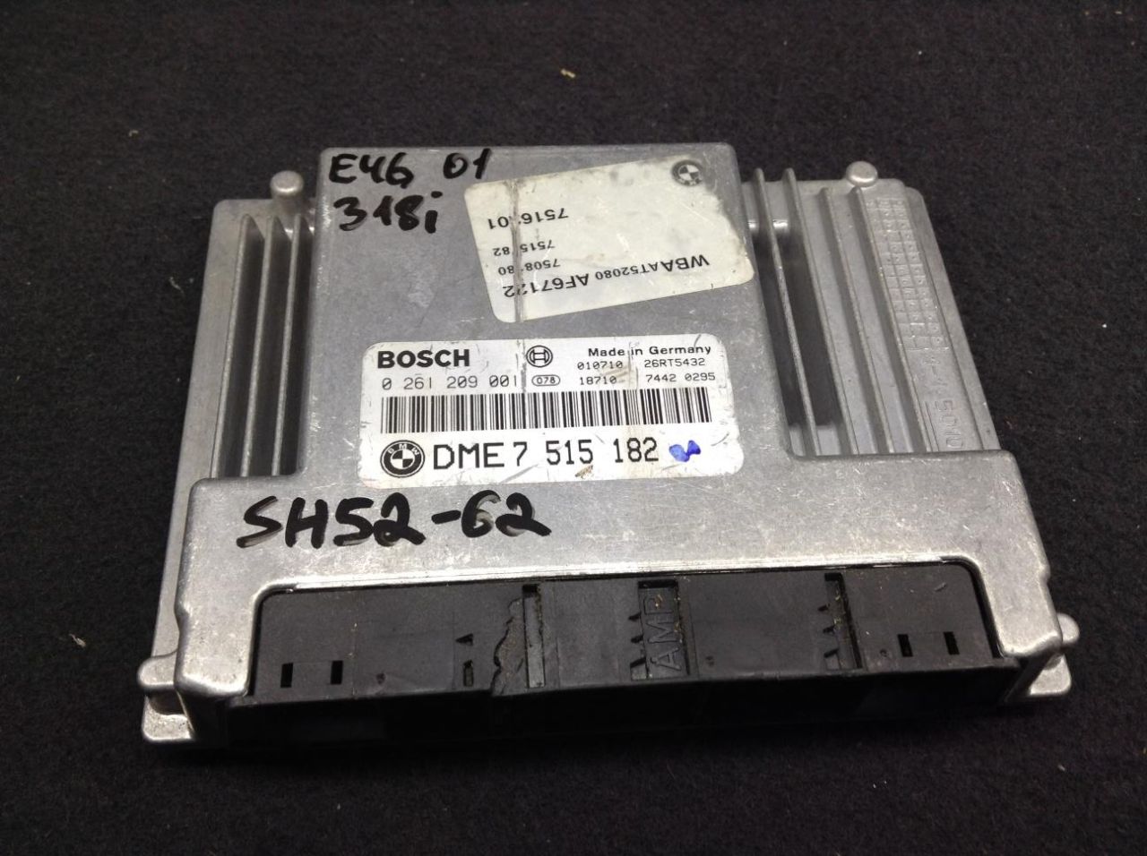 блок управления двигателем BMW 3 серия E46 2001, 2.0 л., дизель, АКПП, седан, 7416101, 7515182, 13617515182 - фото №1