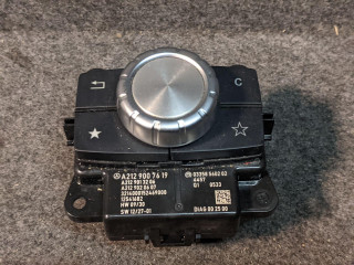 джойстик управления мультимедиа Mercedes-Benz E-Класс W212/S212/C207/A207 2010, 2.1 л., OM 651.924, дизель, АКПП, серебристый, седан, 2129007619, A2129007619, 03358560202
