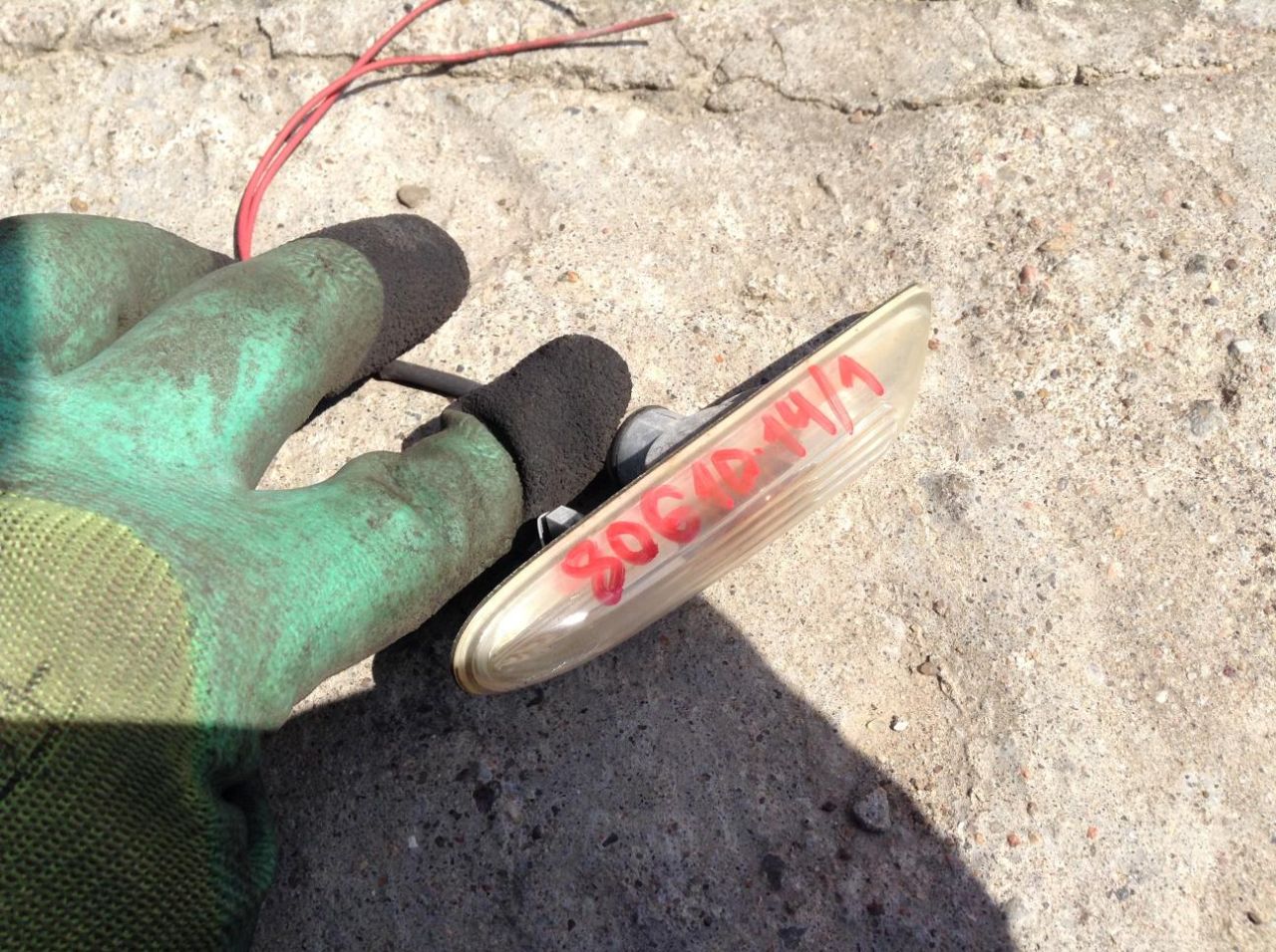 повторитель поворота на крыле BMW 5 серия E60/E61 2005, 3.0 л., дизель, АКПП, седан - фото №1