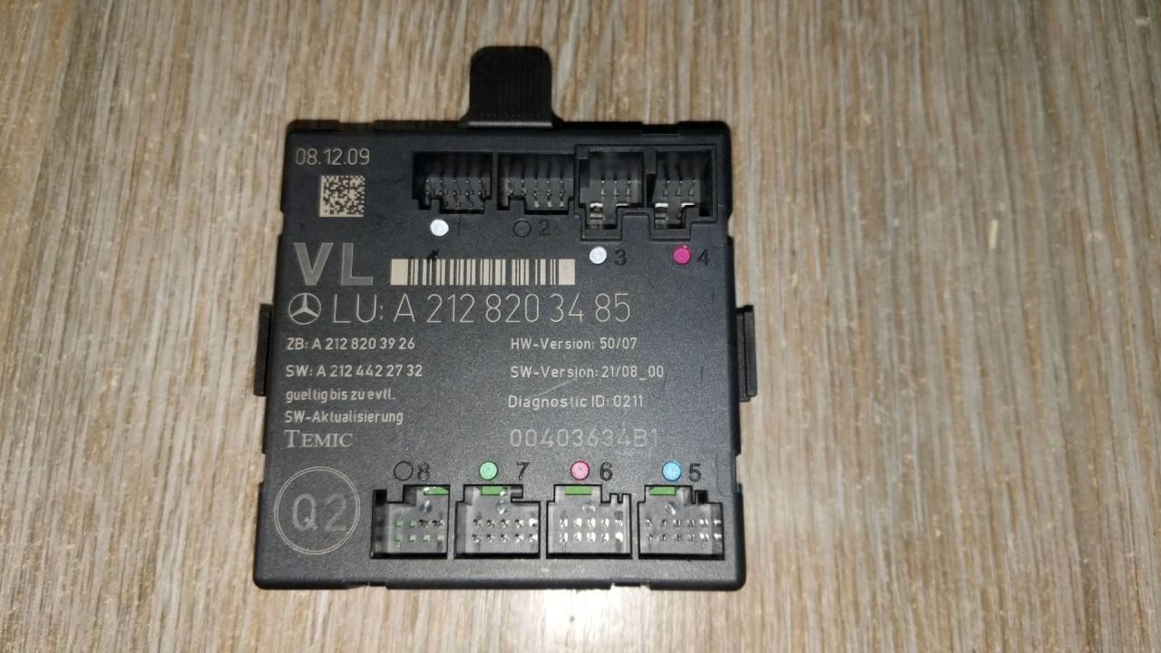 модуль управления двери Mercedes-Benz E-Класс W212/S212/C207/A207 2010, 2.2 л., дизель, АКПП, седан, задний привод, правый руль, 2128203485, 00403634B1 - фото №1