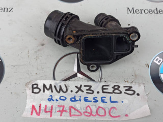 фланец (тройник) системы охлаждения BMW X3 E83 [рестайлинг] 2009, 2.0 л., N47 D20 C, дизель, 7800048