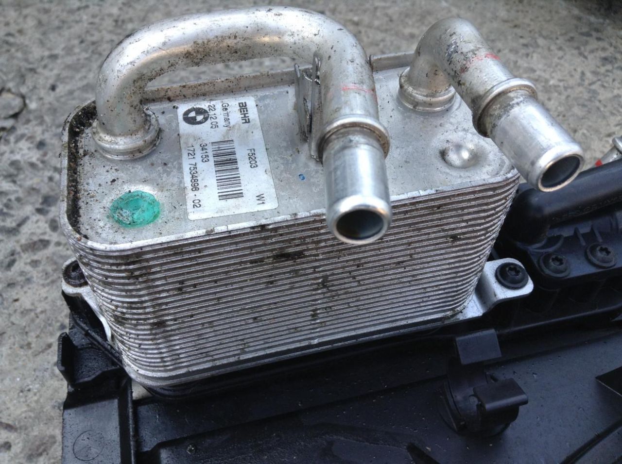 радиатор АКПП BMW 5 серия E60/E61 2006, 2.5 л., N52 B25 A, бензин, АКПП, универсал, 7534896 - фото №1