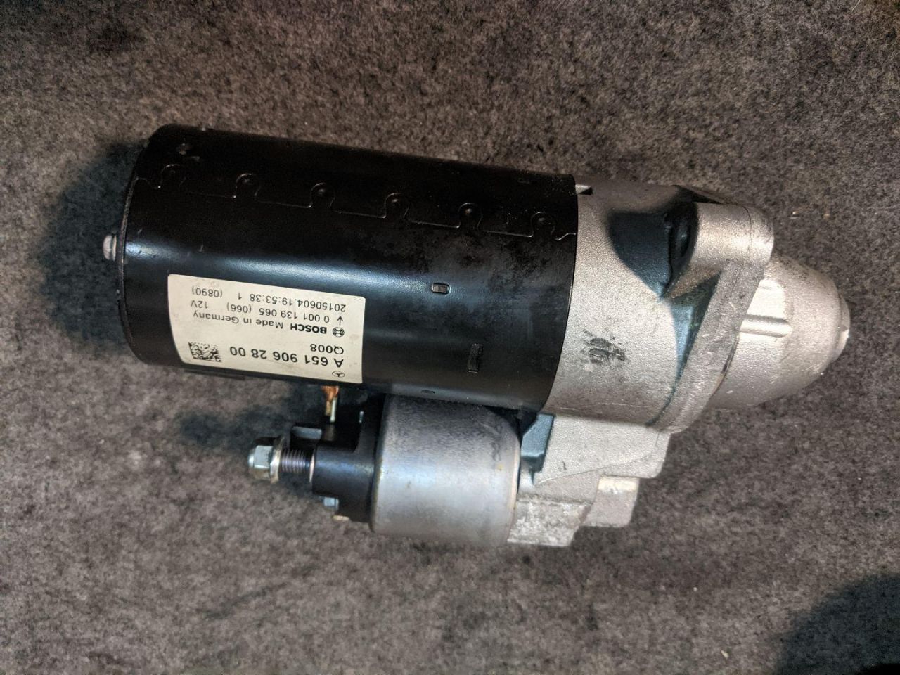 стартер Mercedes-Benz GL-Класс X166 2015, 2.1 л., OM 651.960, дизель, АКПП, A6519062800, 6519062800, 0001139065 - фото №1