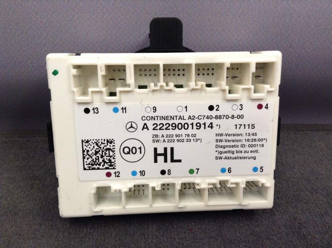 модуль управления двери Mercedes-Benz S-Класс W222/C217/A217 2015, 3.0 л., OM 642.861, дизель, АКПП, седан, A2229001914 - фото №1