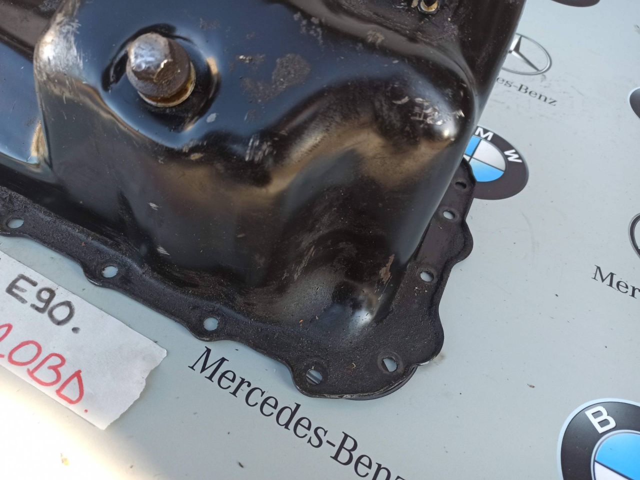 масляный поддон BMW 3 серия E90/E91/E92/E93 (2004 - 2010), 2.0 л., N46 B20 BD, бензин - фото №1