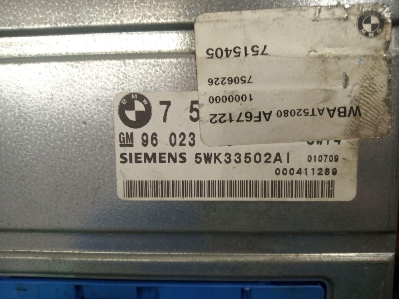 блок управления АКПП BMW 3 серия E46 2001, 2.0 л., АКПП, внедорожник 5 дв., 7515405, 7506226 - фото №1