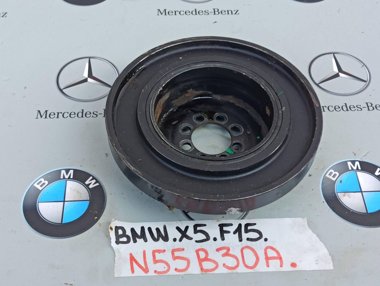 шкив коленвала BMW X5 F15 2017, 3.0 л., N55 B30 A, бензин, АКПП - фото №1