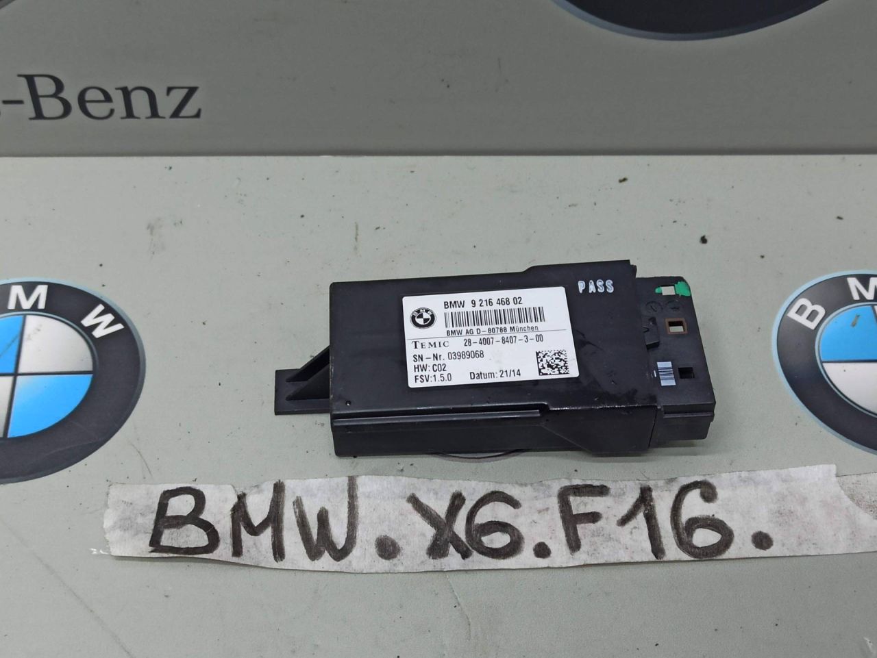 блок управления сиденьем BMW X6 F16 2016, 3.0 л., бензин, правый руль, 9216468 - фото №1