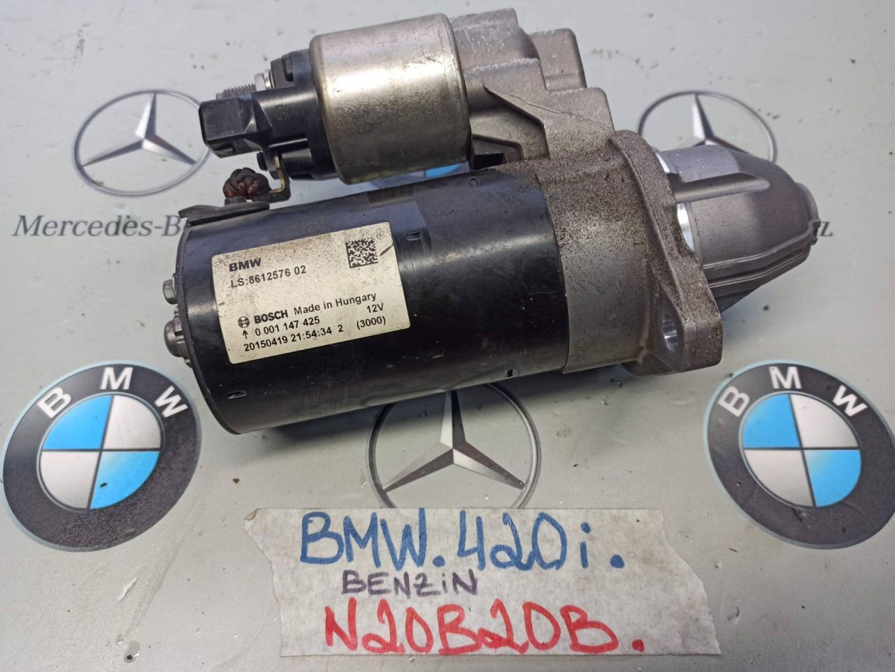 стартер BMW 4 серия F32/F33 2014, 2.0 л., бензин, 8612576 - фото №1