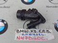фланец (тройник) системы охлаждения BMW X3 E83 [рестайлинг] 2009, 2.0 л., N47 D20 C, дизель, 7800048 - фото №3