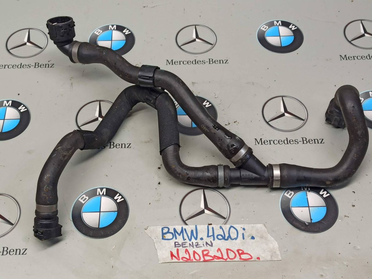 патрубок радиатора BMW 4 серия F32/F33 2014, 2.0 л., бензин, 7596839, 7620370 - фото №1