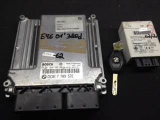 блок управления двигателем BMW 3 серия E46 2001, 2.0 л., дизель, АКПП, седан, 7789572