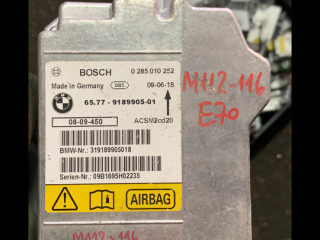 блок AirBag BMW X5 E70 2009, 4.8 л., бензин, АКПП, внедорожник 5 дв., 6577918990501, 0285010252