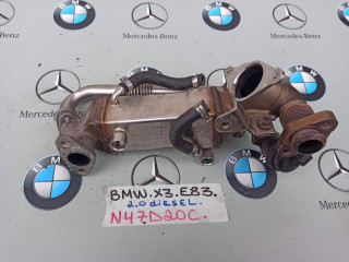 охладитель EGR / Радиатор EGR BMW X3 E83 [рестайлинг] 2009, 2.0 л., N47 D20 C, дизель, 7812147
