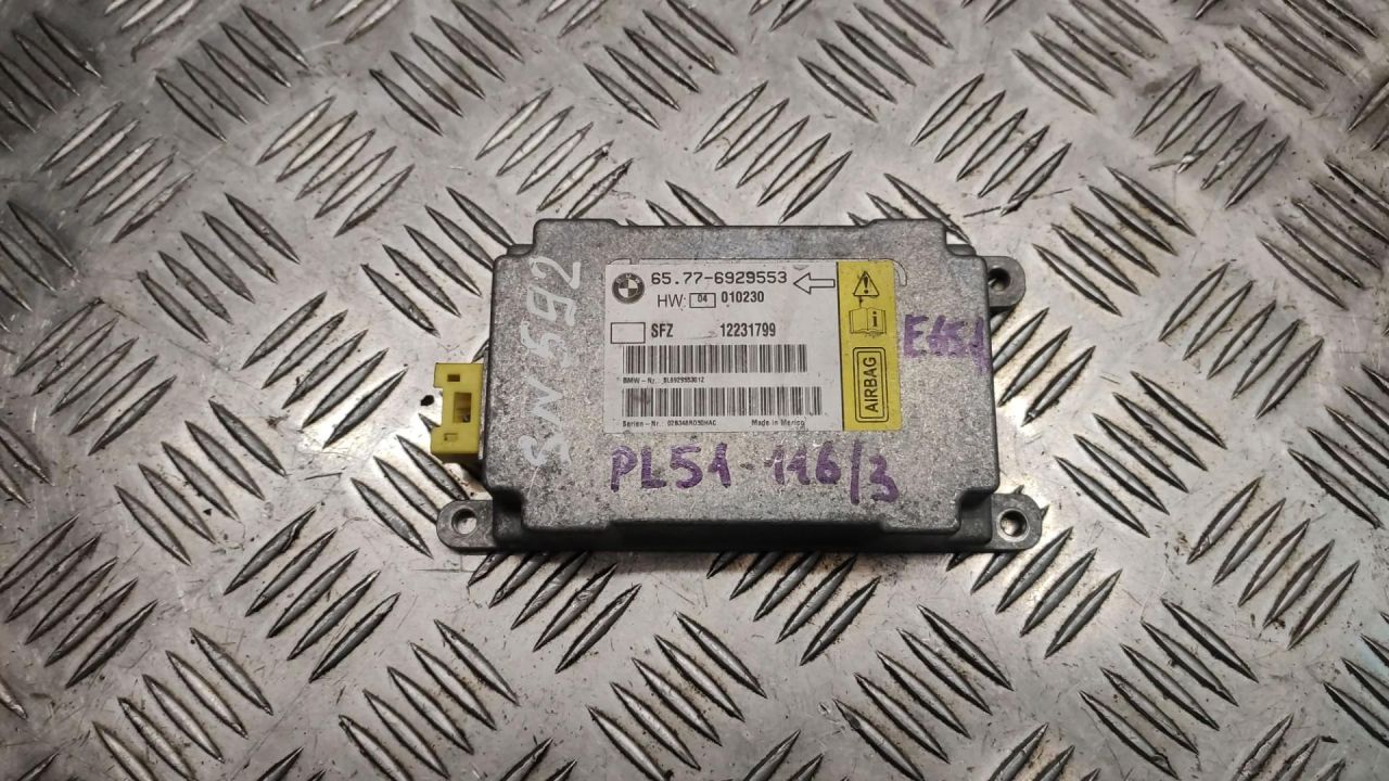 блок AirBag BMW 7 серия E65/E66/E67 2003, 3.0 л., дизель, АКПП, седан, 65776929553, 6929553 - фото №1
