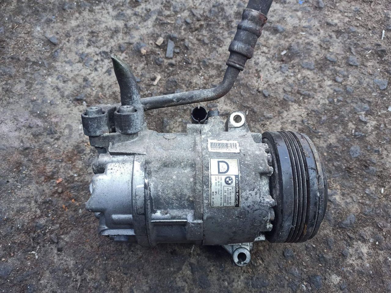 компрессор кондиционера BMW 3 серия E46 2003, 2.0 л., дизель, 7805696 - фото №1