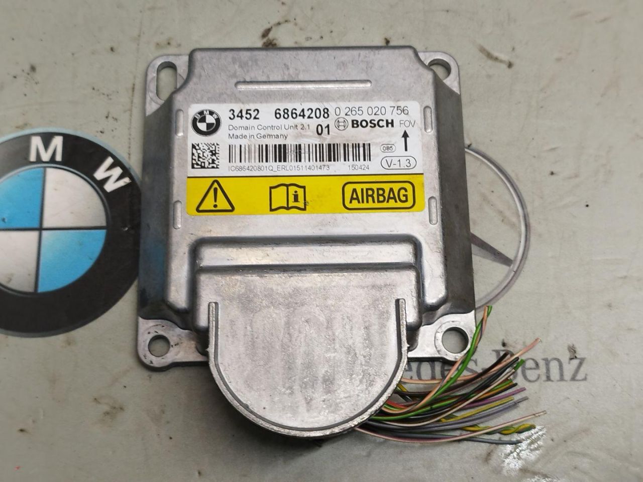 блок AirBag BMW 4 серия F32/F33 2014, 2.0 л., бензин, 6864208 - фото №1