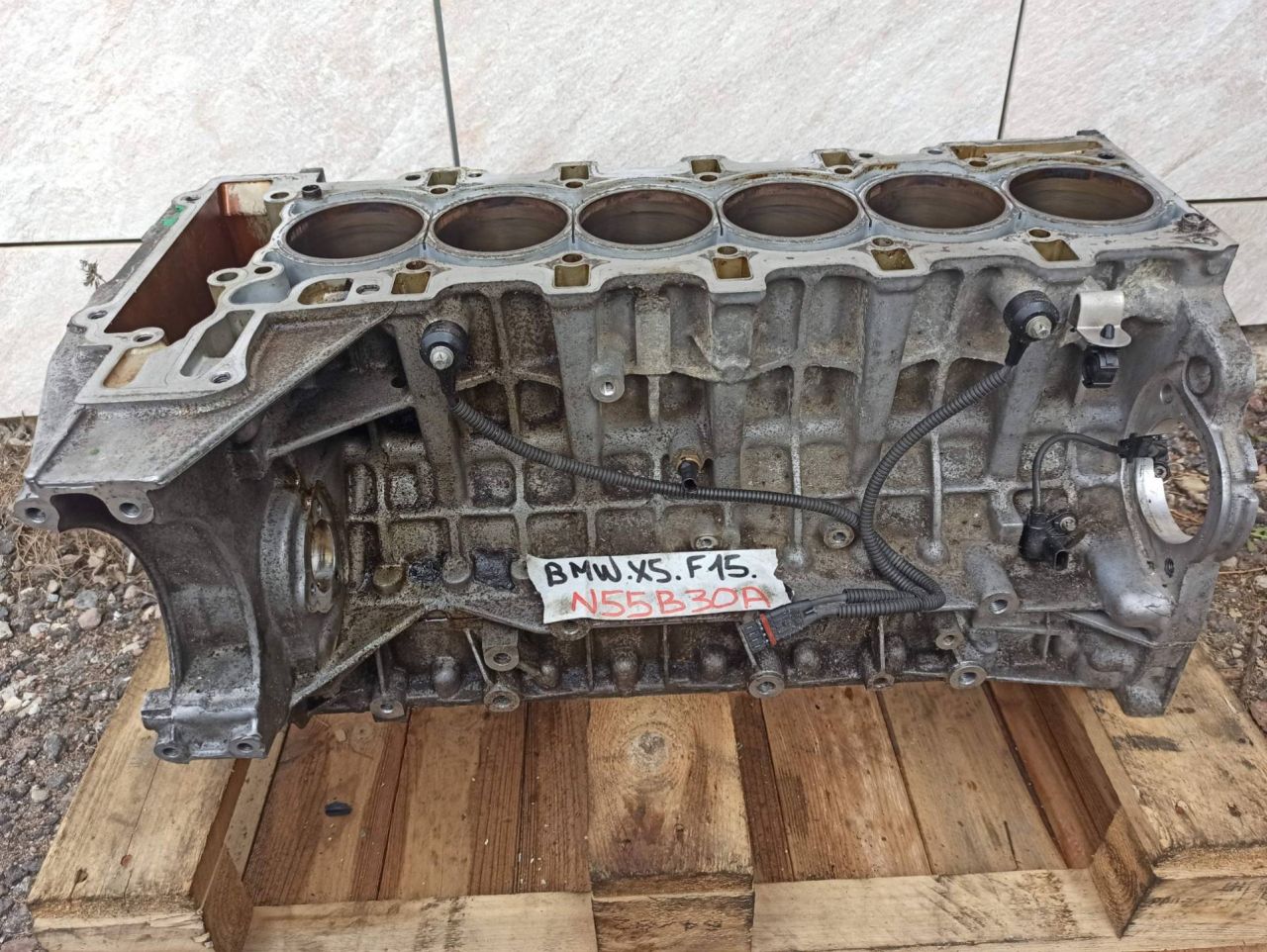 блок цилиндров BMW X5 F15 2017, 3.0 л., N55 B30 A, бензин, АКПП, 7817711 - фото №1