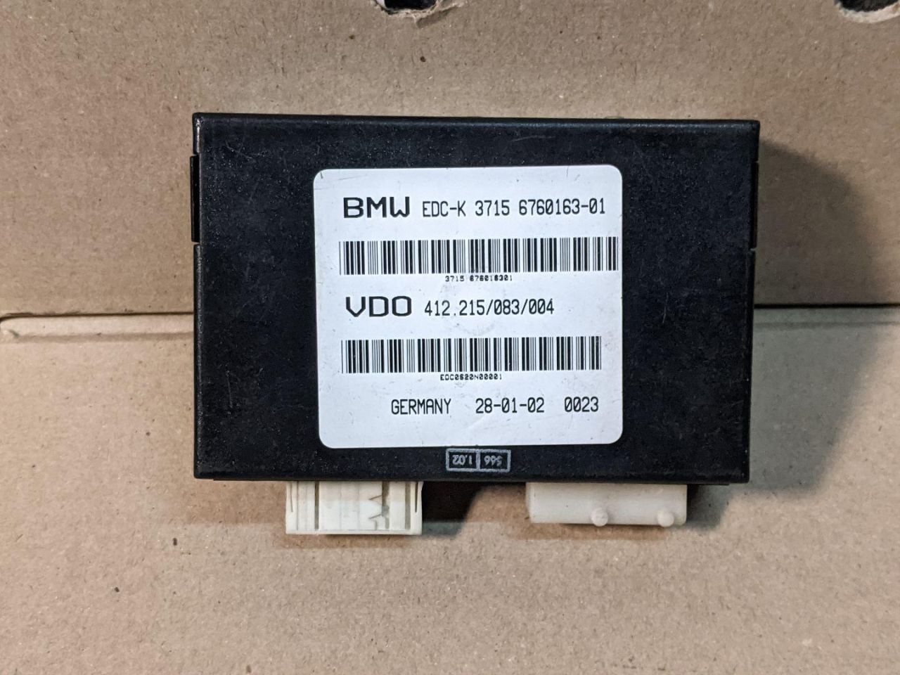 блок управления EDC BMW 7 серия E65/E66/E67 2002, 4.4 л., бензин, АКПП, седан, 37156760163, 6760163, 412215083004 - фото №1