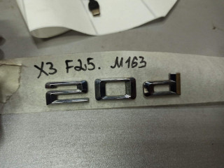 эмблема BMW X3 F25 2013, 2.0 л., N47 D20 C, дизель, АКПП, белый, внедорожник 5 дв.