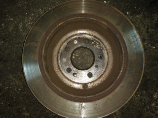 диск тормозной задний Mercedes-Benz M-Класс W164 [рестайлинг] 2010, 3.0 л., OM 642.820, дизель, АКПП, серебристый, внедорожник 5 дв., правый руль