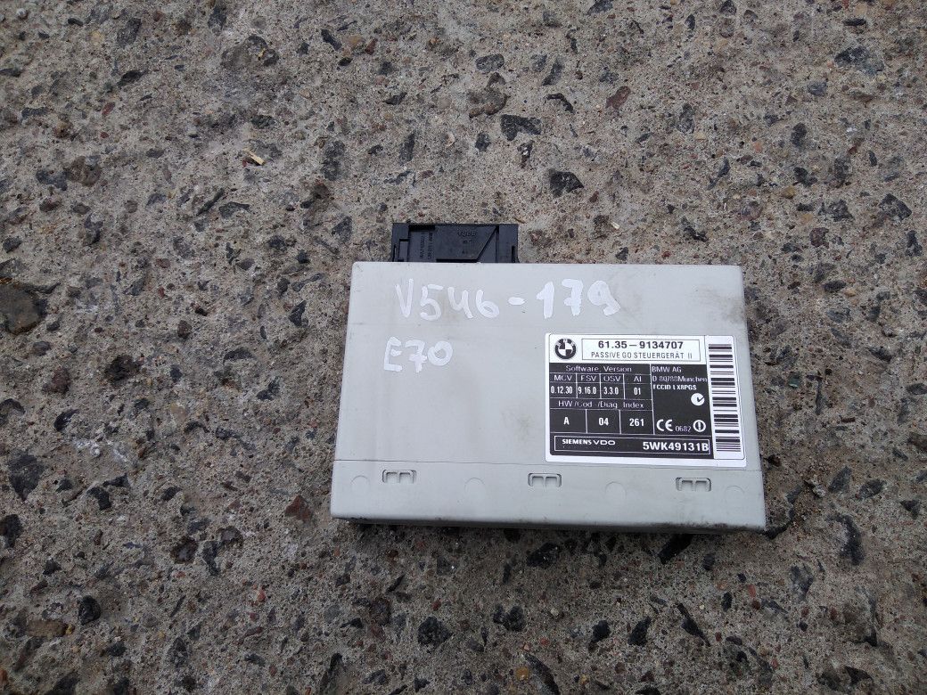 Блок управления бесключевым доступом BMW X5 E70 2008, 4.8 л., N62 B48 B, бензин, АКПП, черный, внедорожник 5 дв., 9134707 - фото №1