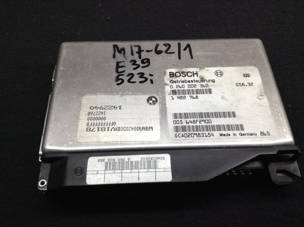 блок управления АКПП BMW 5 серия E39 1996, 2.5 л., бензин, АКПП, седан, 1422768, 1422940 - фото №1