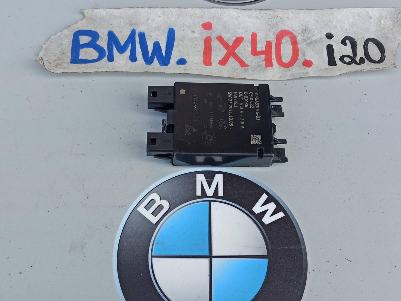 блок управления светодиодной подсветки BMW iX I20 2022, электро, полный привод, правый руль, 5A53015 - фото №1