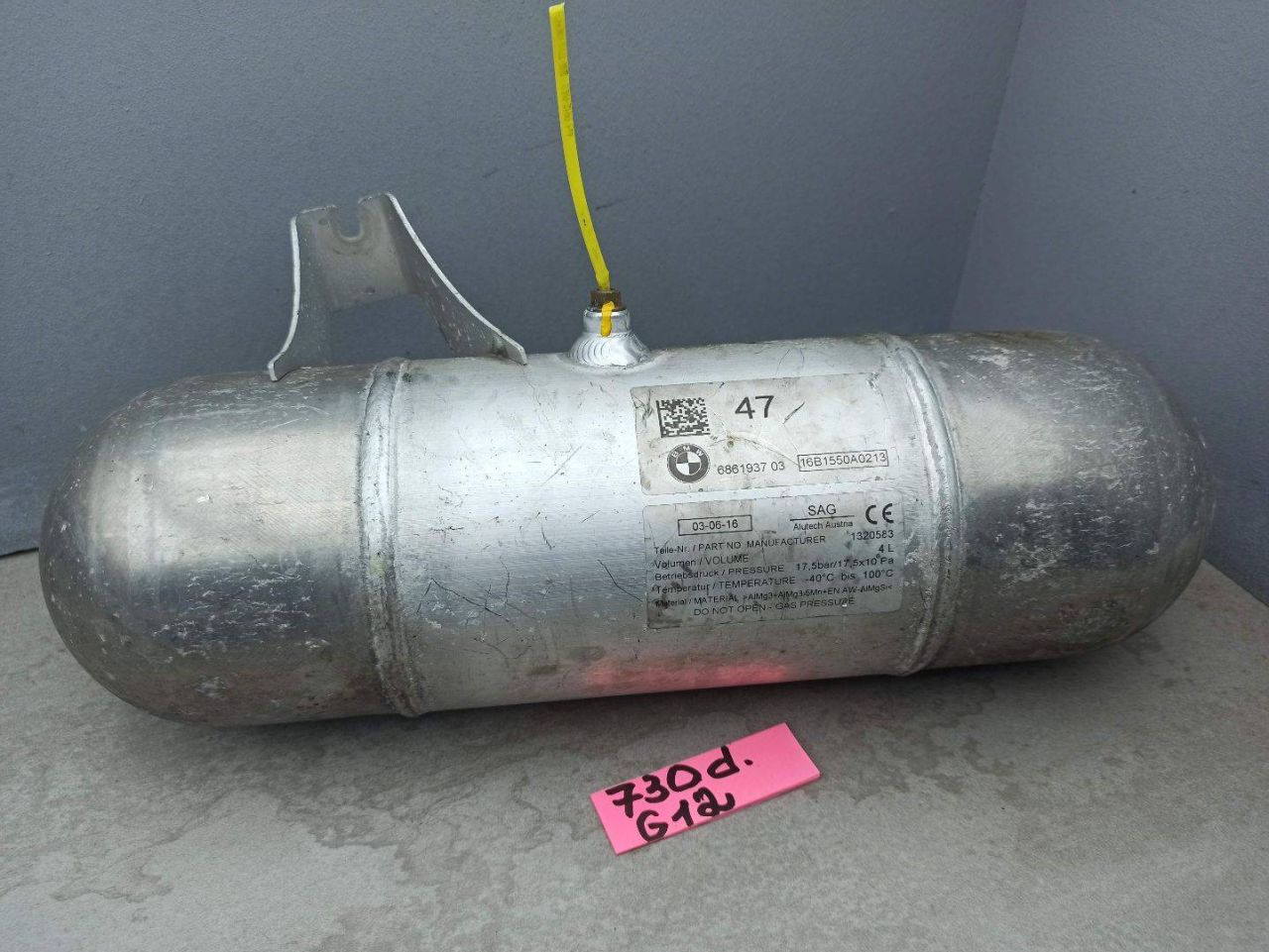 Пневморесивер BMW 7 серия G11/G12 2017, 3.0 л., дизель, 6861937 - фото №1