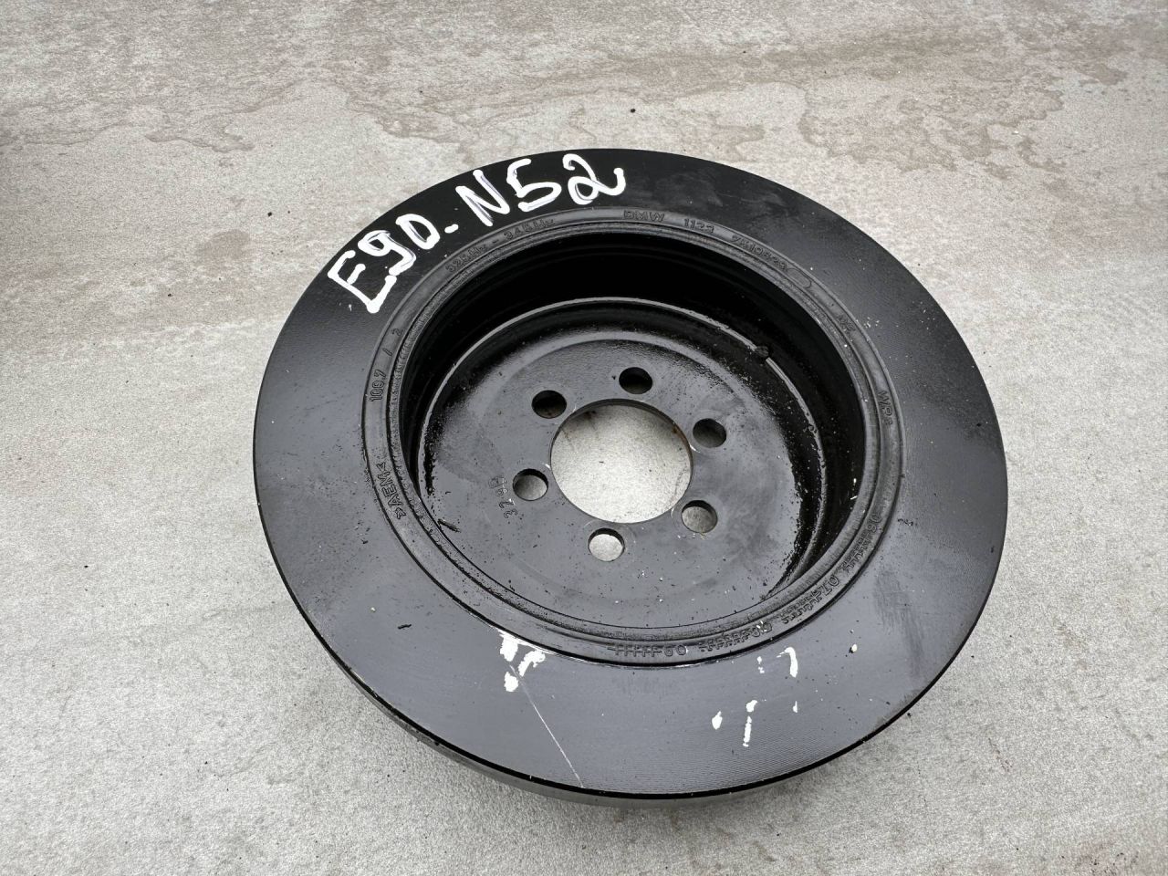 шкив коленвала BMW 3 серия E90/E91/E92/E93 (2004 - 2010), 2.5 л., N52 B25 AF, бензин, 7519628 - фото №1