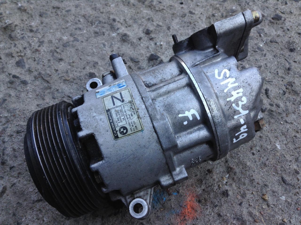 компрессор кондиционера BMW 3 серия E46 2001, 1.8 л., N46 B18 A, бензин, АКПП, седан, 6908660 - фото №1