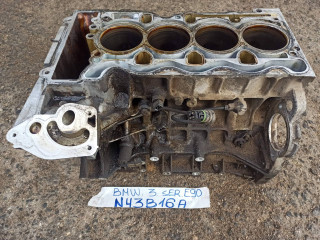 блок цилиндров BMW 3 серия E90/E91 [рестайлинг] 2009, 1.6 л., N43 B16 A, бензин