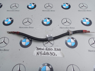 минусовой провод аккумулятора BMW 5 серия E60/E61 2005, 3.0 л., N52 B30 AF, бензин