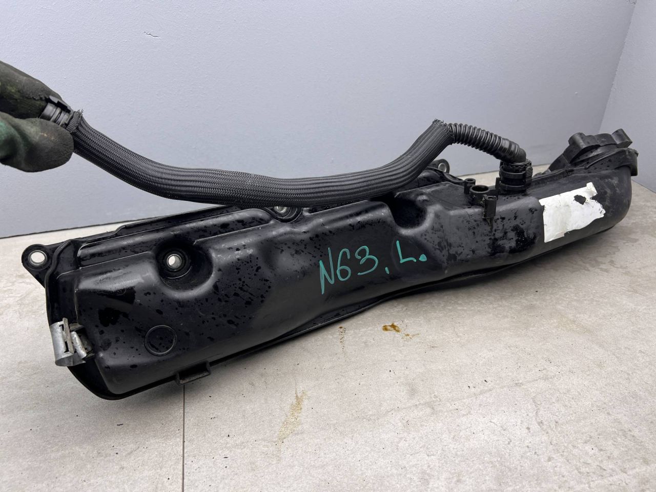 коллектор впускной BMW 7 серия F01/F02 (2008 - 2012), 4.4 л., N63 B44 A, бензин, 7555663 - фото №1