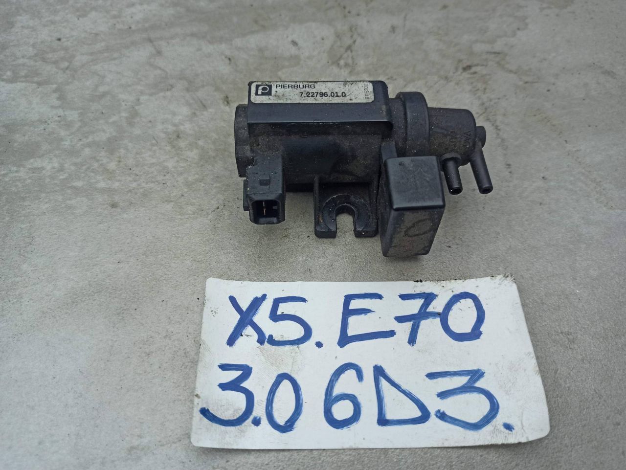 клапан вакуумного управления BMW X5 E70 2008, 3.0 л., дизель, 7227960 - фото №1