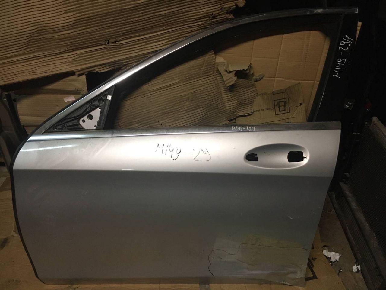 дверь передняя левая Mercedes-Benz S-Класс W222/C217/A217 2014, 3.0 л., OM 642.861, дизель, АКПП, серебристый, седан - фото №1