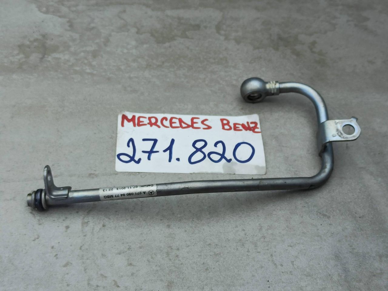 масляная трубка турбины Mercedes-Benz 2013, 2.0 л., бензин, A2710900477 - фото №1