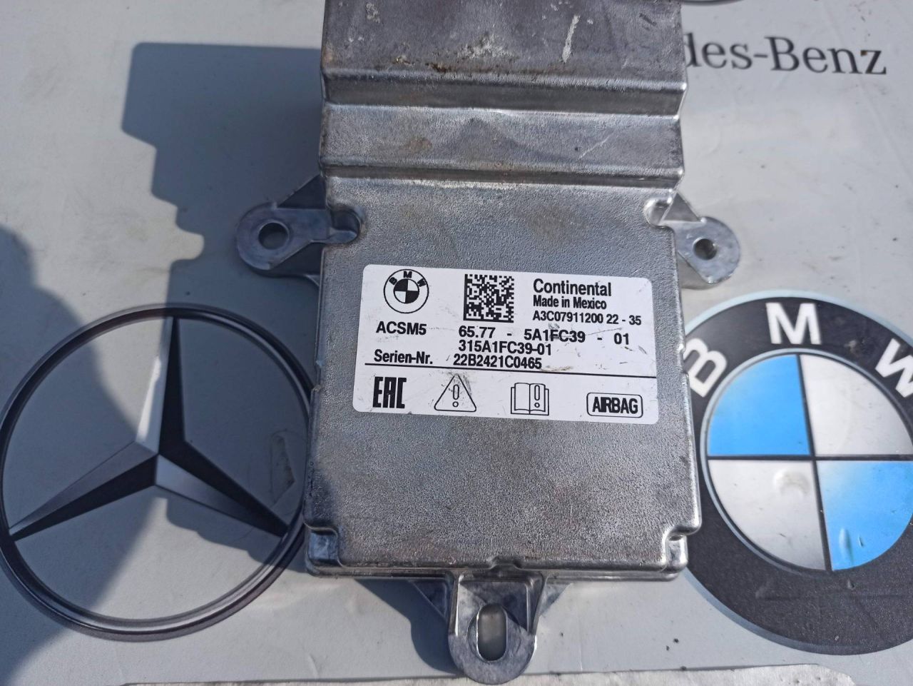 блок AirBag BMW i4 G26 2022, электро, АКПП, 5A1FC39 - фото №1