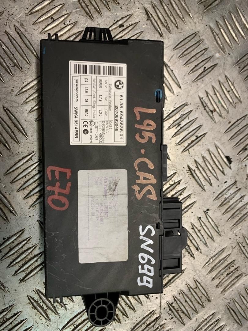 Иммобилайзер BMW X5 E70 2007, 3.0 л., дизель, АКПП, внедорожник 5 дв., 6943838, 61356943838 - фото №1